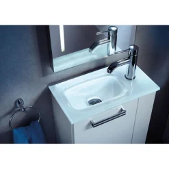 Fackelmann Waschbeckenbeleuchtung BackLight 45 x 1,5 x 1,5 cm grau inkl Bewegungsmelder