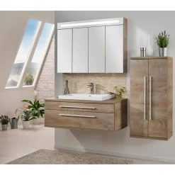 Fackelmann Waschbeckenunterschrank Stanford Eiche Natur 110 cm