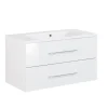 Fackelmann Waschtisch-Set B.clever 90 x 51 x 46 cm weiß