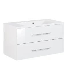 Fackelmann Waschtisch-Set B.clever 90 x 51 x 46 cm weiß