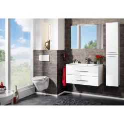 Fackelmann Waschtisch-Set B.clever 90 x 51 x 46 cm weiß