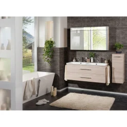 Fackelmann Waschtisch-Set B.clever 120 x 51 x 46 cm Alaska-Esche