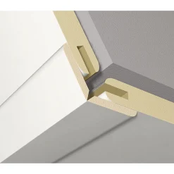 Faltleiste Weiß Hochglanz 2,6 m