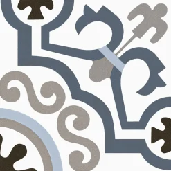 Feinsteinzeug Alpha Blue glasiert matt 20 x 20 x 1 cm