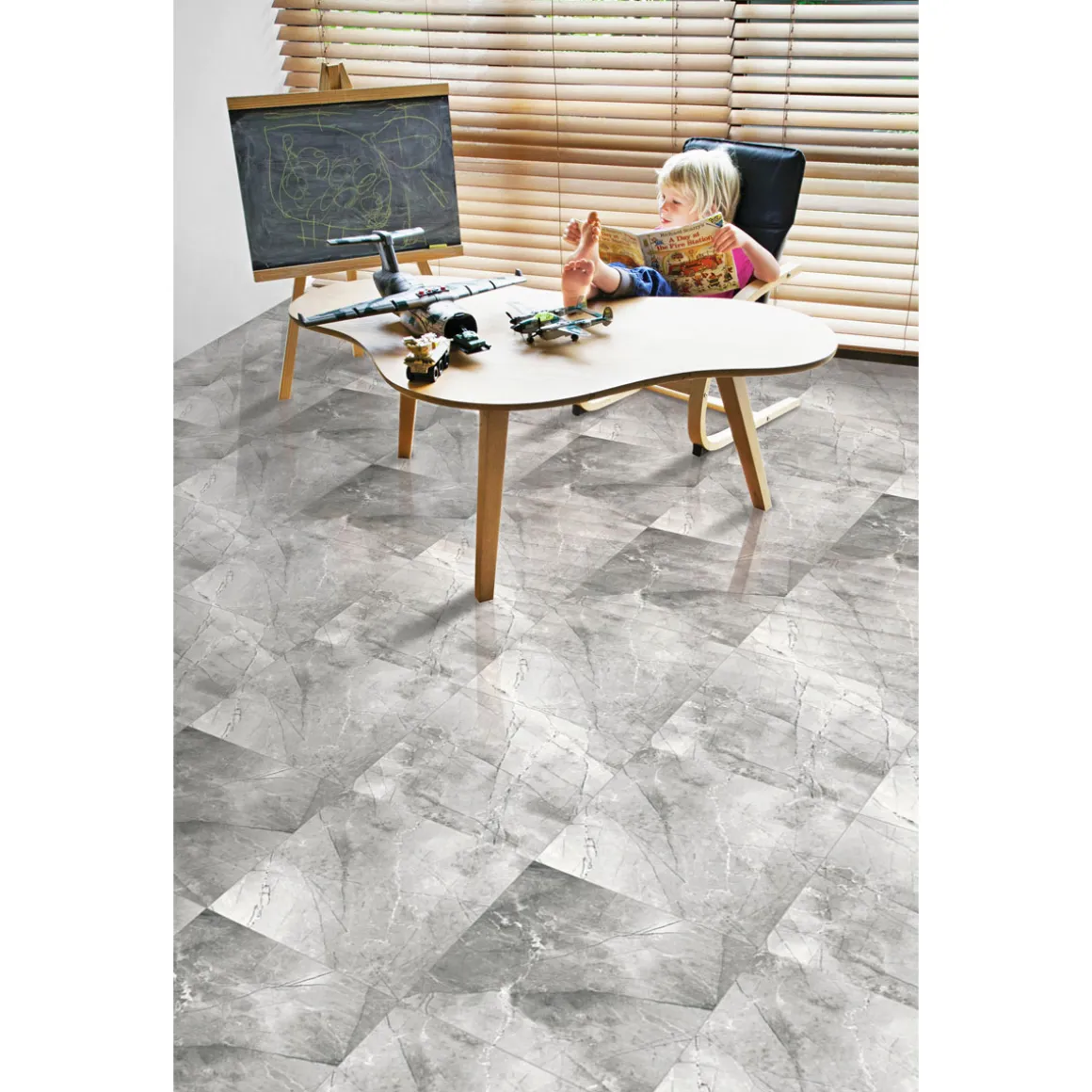 Feinsteinzeugfliese Pulpa Grey 60 x 60 cm