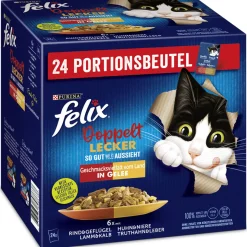 Felix „So gut wie es aussieht“ Doppelt lecker vom Land, 24x85g, Portionsbeutel