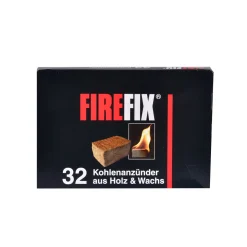 FIREFIX Öko-Anzündhilfe 32 Stück aus wachsgetränkter Holzfaser