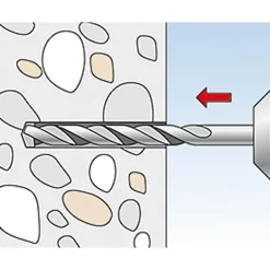 Fischer Dübel DuoPower 8 x 40 mm mit Panhead-Schraube 50 Stück