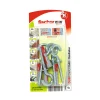 Fischer Dübel DuoPower 8 x 40 mm mit Rundhaken silber 4 Stück