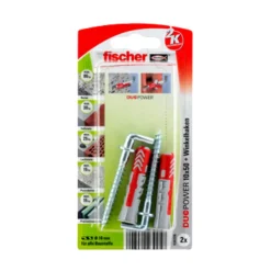 Fischer Dübel DuoPower 10 x 50 mm mit Winkelhaken 2 Stück