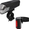 Fischer Fahrrad Akku LED Beleuchtungsset 80 Lux