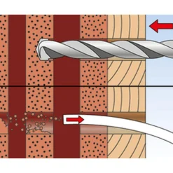 Fischer Langschaftdübel SX RL 14 x 100 mm Sechskantschraube mit U-Scheibe 1 Stück
