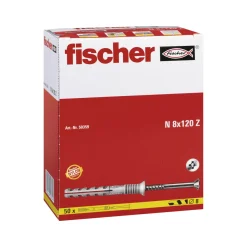 Fischer Nageldübel 8 x 120/80 mm mit Senkkopf 50 Stück