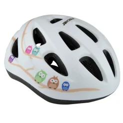 Fischer Bikes Kinder-Fahrradhelm Eule weiß Größe S/M