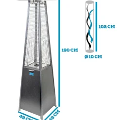 Flammenheizer CHEOPS II weiß