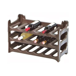 Flaschenregal für 6 Flaschen stapelbar anthrazit