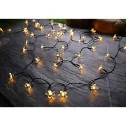 Flector Garten LED Solar Lichterkette Flower