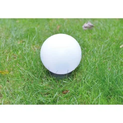 Flector Garten LED-Solar-Kugelleuchte weiß
