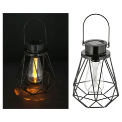 Flector Garten LED-Solar-Laterne 18 cm schwarz