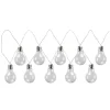 Flector Garten LED-Solar-Lichterkette Vintage inkl 10 Birnen