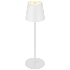 Flector Garten LED-Tischleuchte Antigua weiß Durchmesser 12 x 38 cm