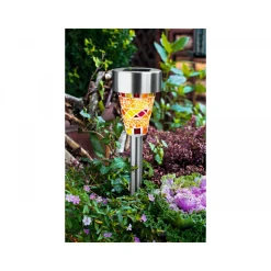 Flector Garten Solarleuchte Mosaikstick bernsteinfarben