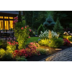 Flector LED-Solarstick Golden Palm Leaf