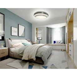 Flector LED-Wand- und Deckenleuchte Fanny silber