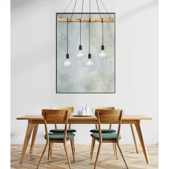 Flector Pendelleuchte Fleetwood mit Naturholz