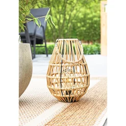 Flector Solar-Laterne Sumeria inkl Leuchtmittel naturfarben Jute