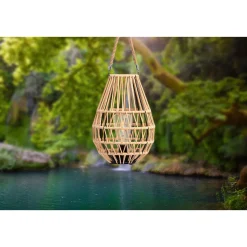 Flector Solar-Laterne Sumeria inkl Leuchtmittel naturfarben Jute