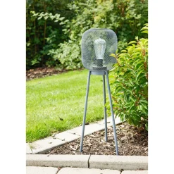 Flector Solar-Laterne Urban Nova 2in1 grau Metall warmweiße LED