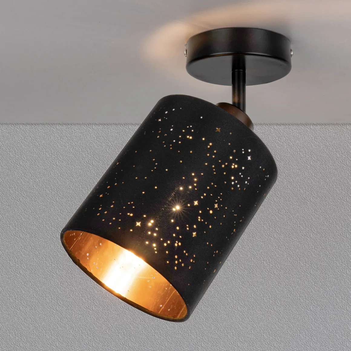 Flector Spotserie Kassandra schwarz-gold 1 flg.