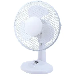 Flector Technik Tischventilator Jupiter Durchmesser 23 cm weiß