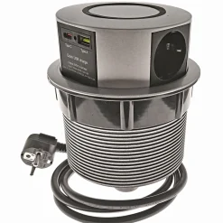 Flector Technik Versenkbare Steckdosenleiste 3- Fach