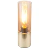 Flector Tischleuchte Edison Amber mit Touchfunktion messing