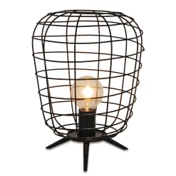 Flector Tischleuchte Faraday Metall Schwarz