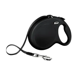 Flexi Gurt-Leine New Classic schwarz L 8m