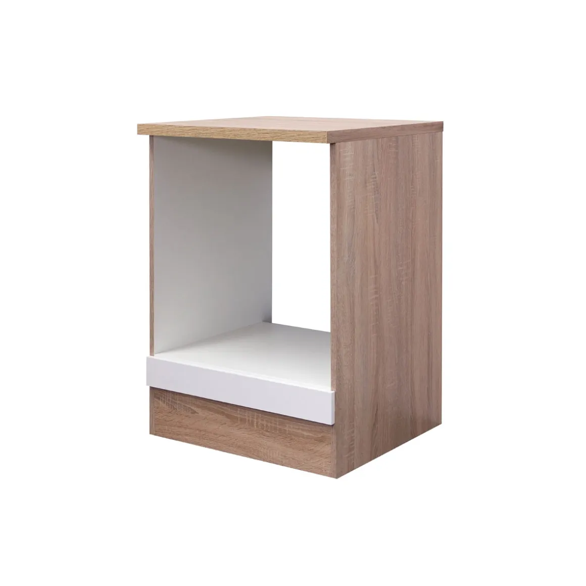 Flex-Well Herdumbauschrank „Samoa“, 60x85x60 cm, weiß/Sonoma Eiche