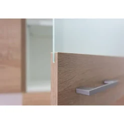 Flex-Well Küchen-Glasoberschrank „Samoa“, 50x54,8x32 cm, Sonoma Eicheoptik