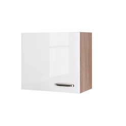 Flex-Well Küchenoberschrank „Valero“, 60x54,8x32 cm, weiß/Sonoma Eiche