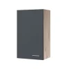Flex-Well Küchenoberschrank „Tiago“, 50x89x32 cm, basaltgrau/San Remo Eiche