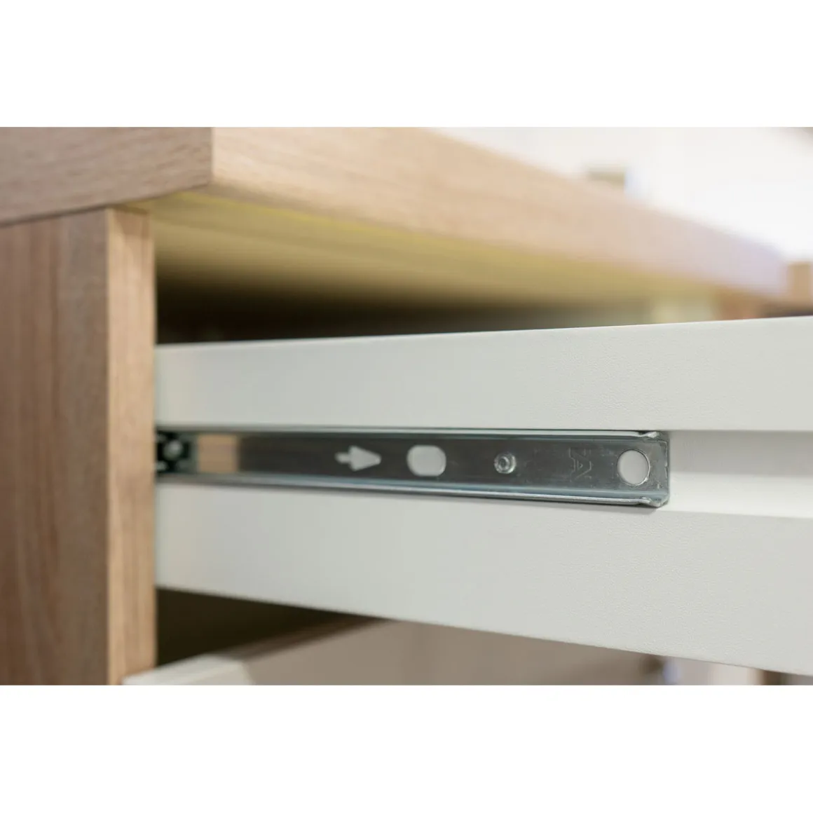 Flex-Well Küchenunterschrank „Samoa“, 50x85x60 cm, weiß/Sonoma Eiche