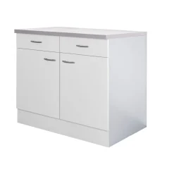 Flex-Well Küchenunterschrank „Wito“, 100x85x60 cm, weiß