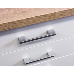 Flex-Well Küchenunterschrank „Samoa“, 50x85x60 cm, weiß/Sonoma Eiche