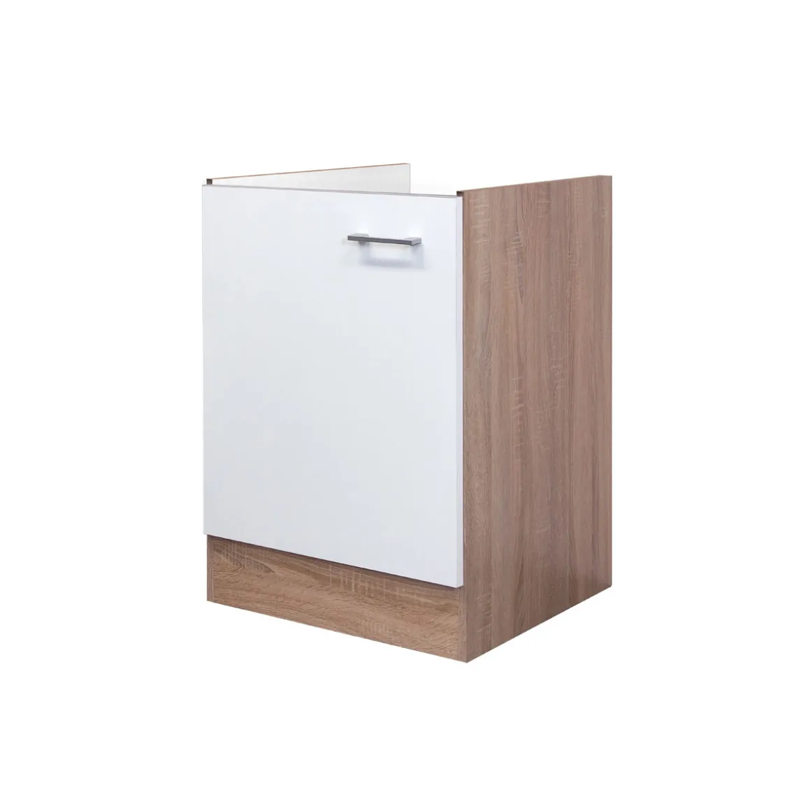 Flex-Well Spülenunterschrank „Samoa“, 50x82,2x57,1 cm, weiß/Sonoma Eiche