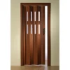 FORTE Kunststoff-Falttür Luciana B 88,5 x H 202 cm Mahagoni 2 Fenster