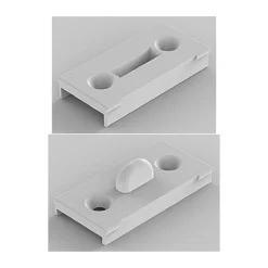 FORTE Kunststoff-Falttür Monica buche