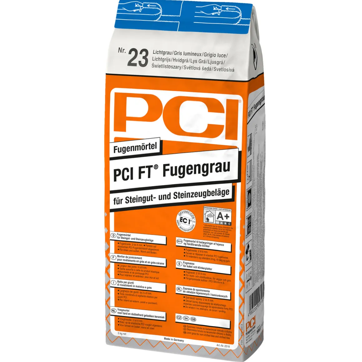 Fugenmörtel Fugengrau 5 kg hellgrau