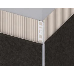 Fundamo Abschlussprofil 10 mm silber